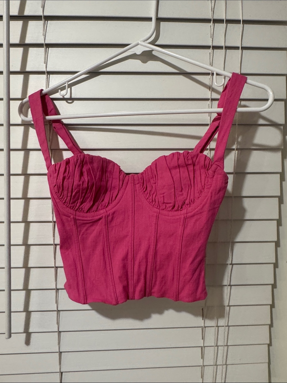 Princess Polly  Fuchsia Bustier Crop Top